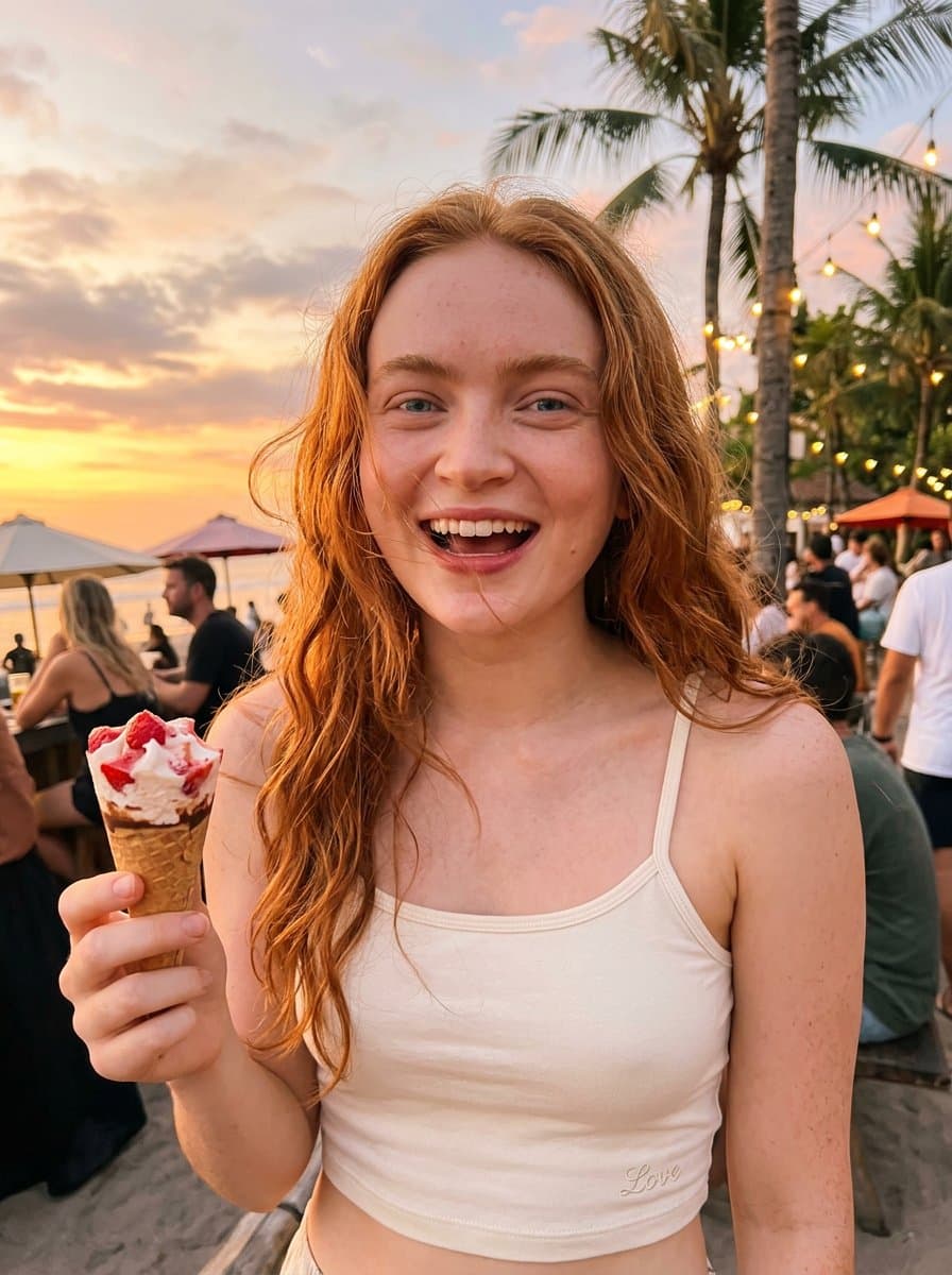 Candid Smartphone Vacation Selfie ā example 3