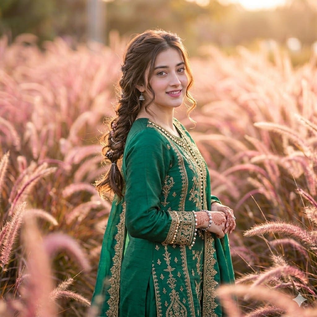 Fountain Grass Field Portrait β example 1