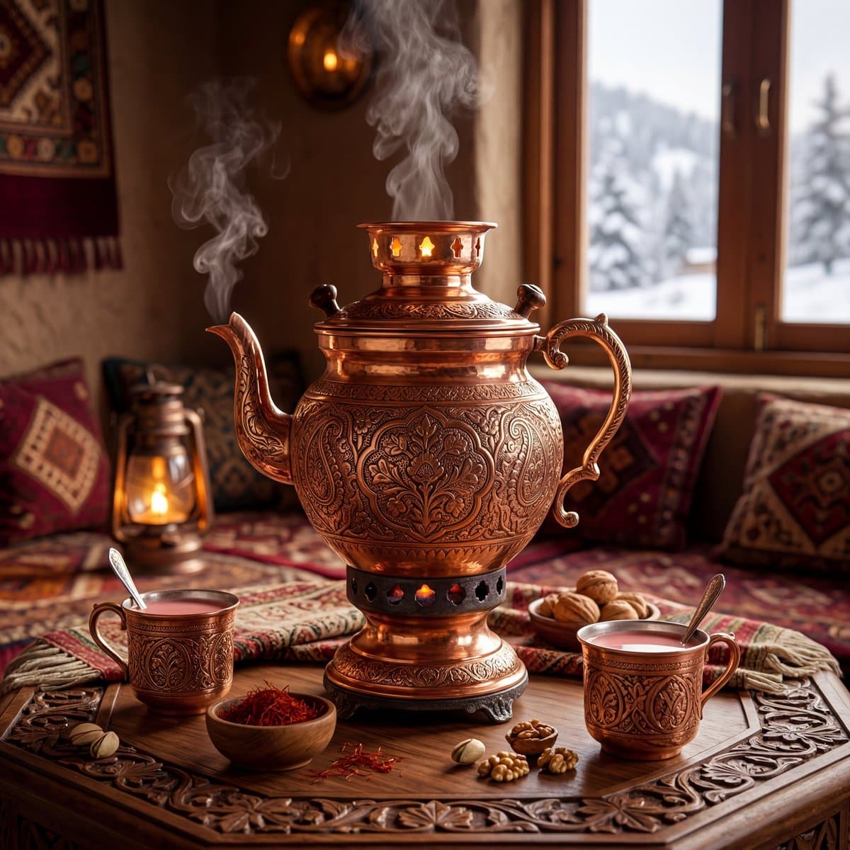 Kashmiri Samawar Luxury Photography — example 2