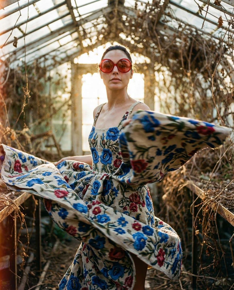Kinetic Floral Fashion Collision — example 1