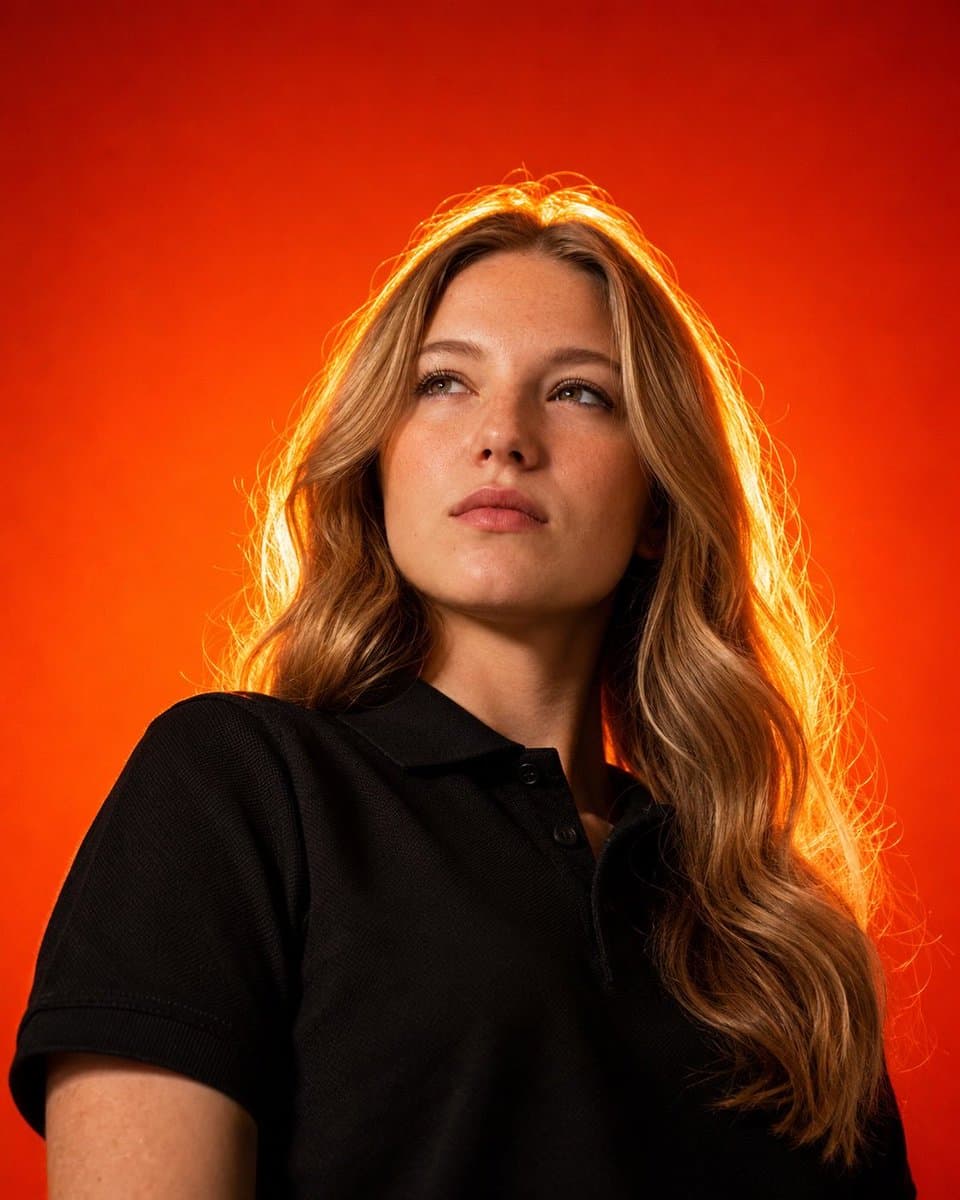 Fiery Studio Fashion Portrait — example 3