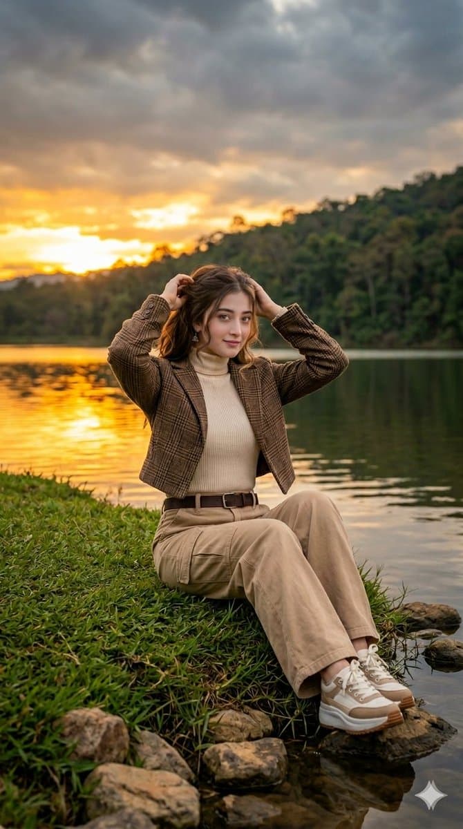Autumn Lakeside Fashion Editorial β example 1