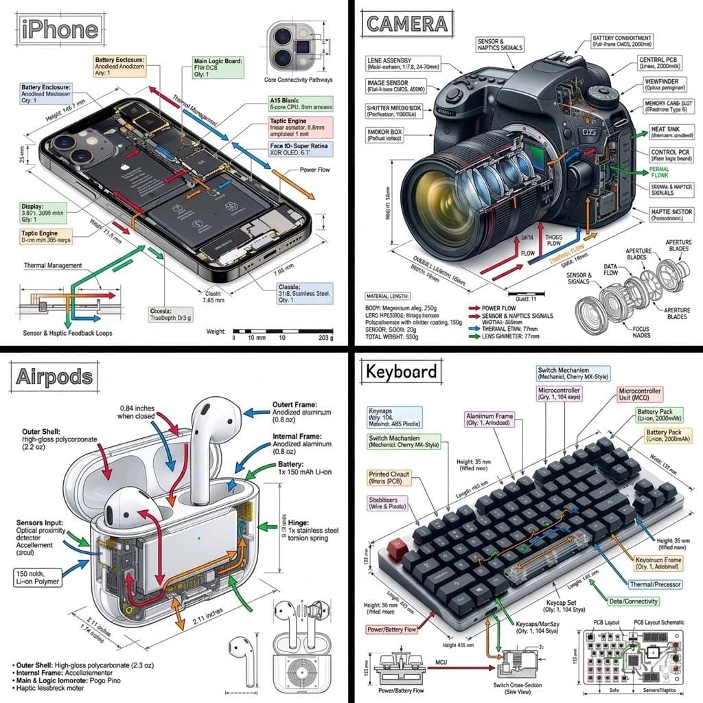 Engineering Product Infographic Design — example 1