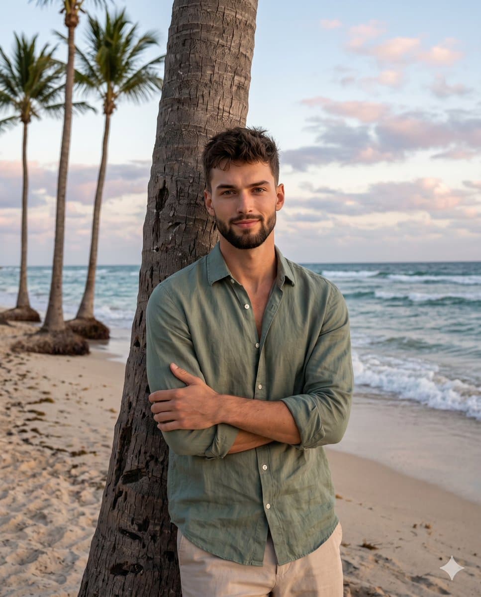 Coastal Golden Hour Portrait — example 1