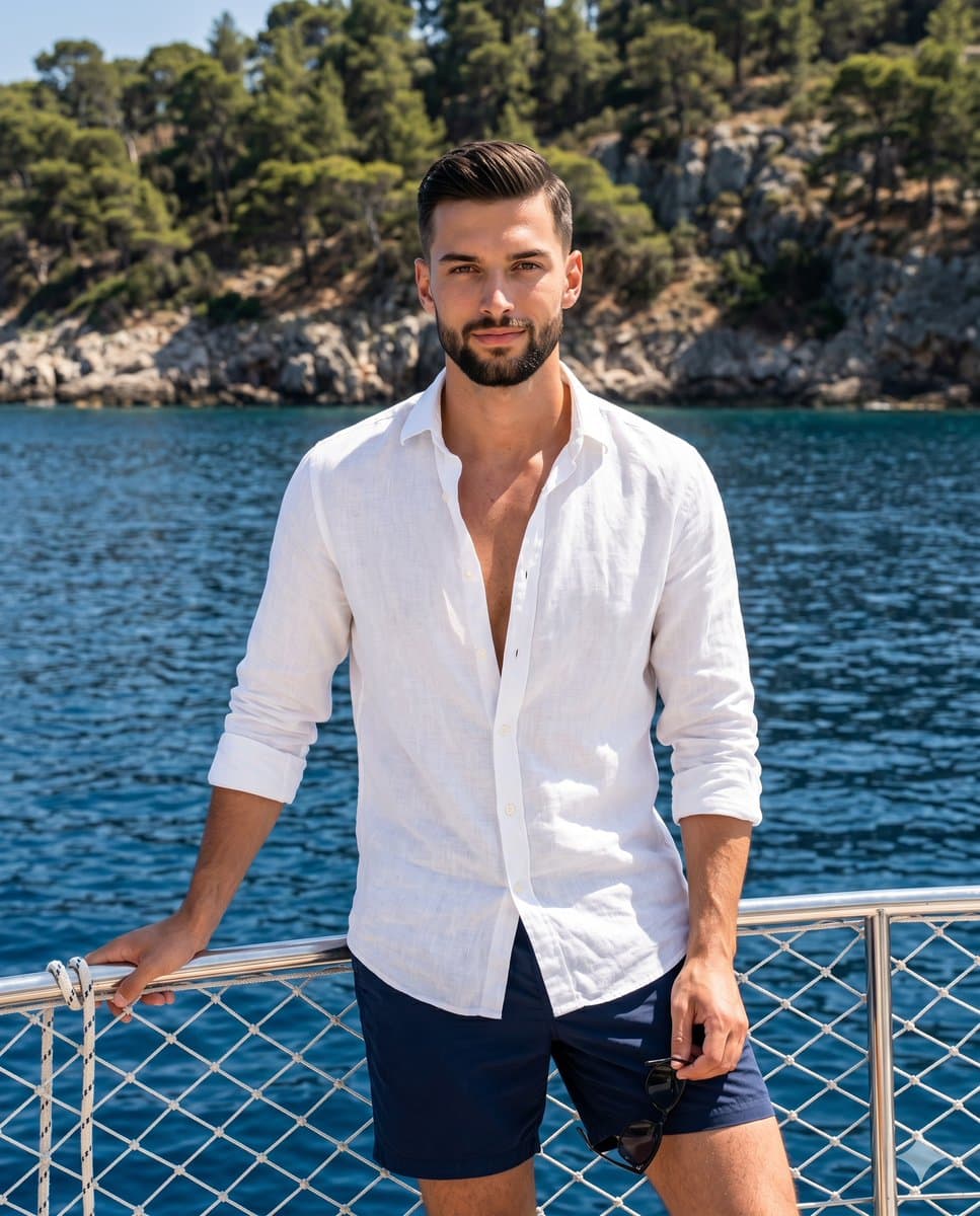 Luxury Nautical Lifestyle Portrait — example 1