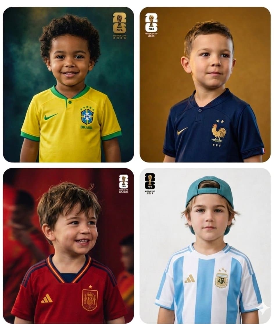 World Cup Children Football Portraits — example 1