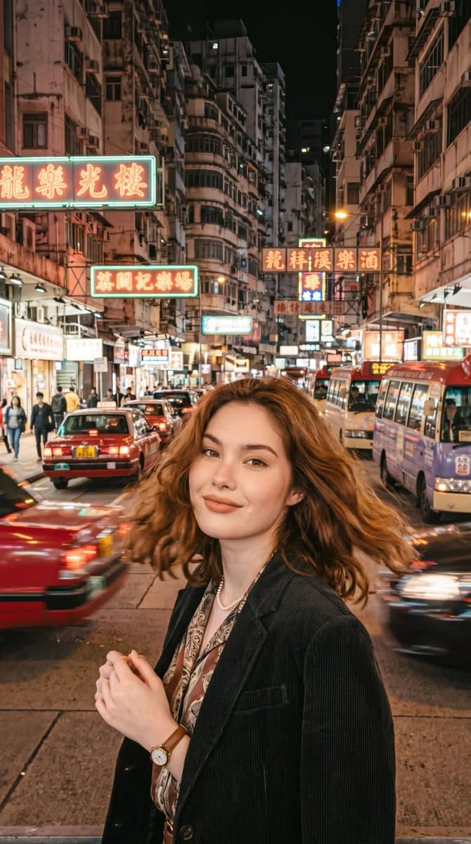 Retro Hong Kong Style Portrait — example 1