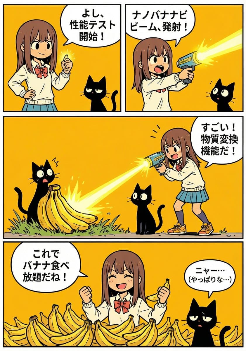 A4 manga about how amazing Nano Banana Pro is — example 1