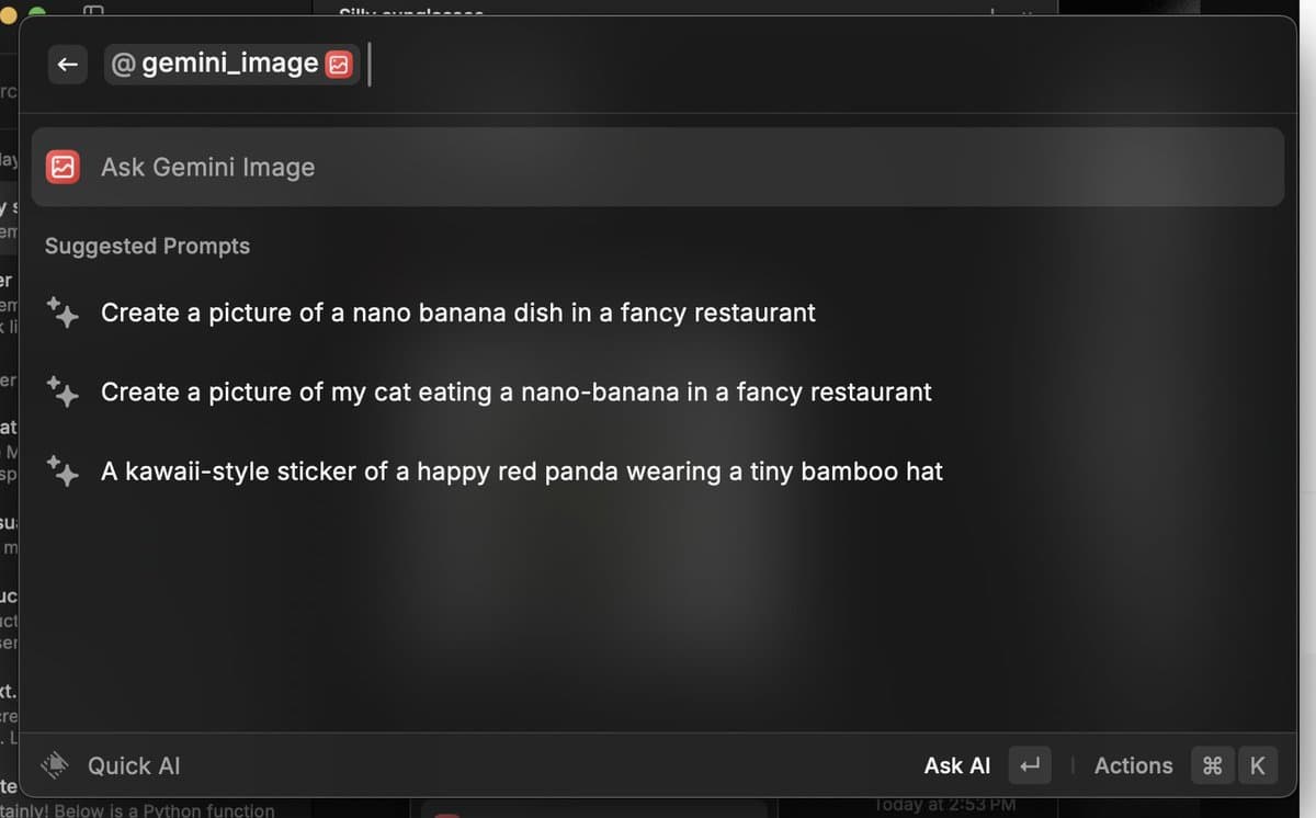 Various playful test prompts for Nano Banana — example 1