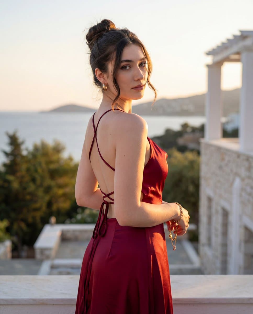 Golden Hour Fashion Editorial Portrait — example 1