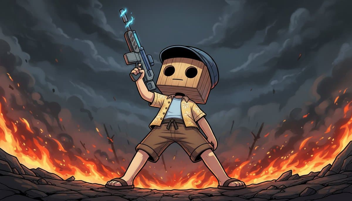 Nano Banana Prompt for Heroic Low-Angle Pose with Beam Weapon — example 3
