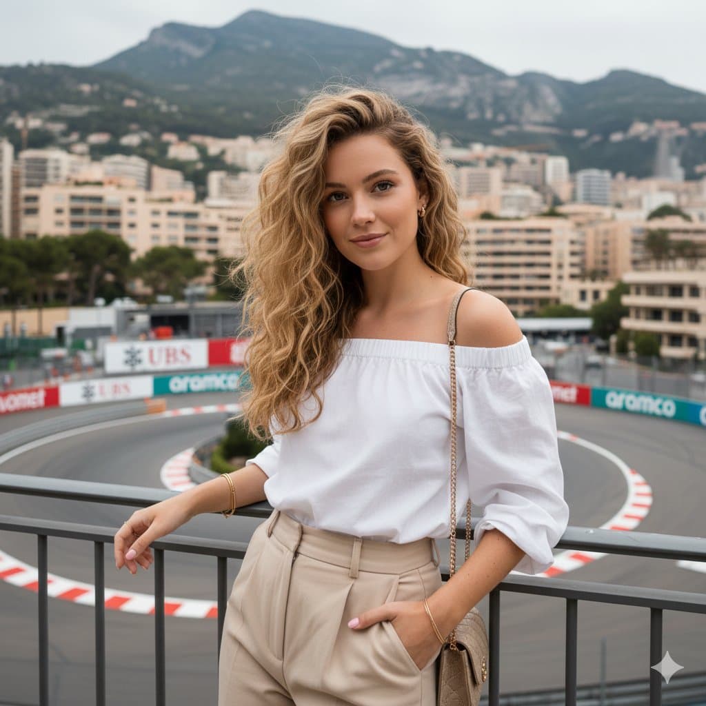 Editorial Portrait of a Woman at the Fairmont Hairpin — example 1