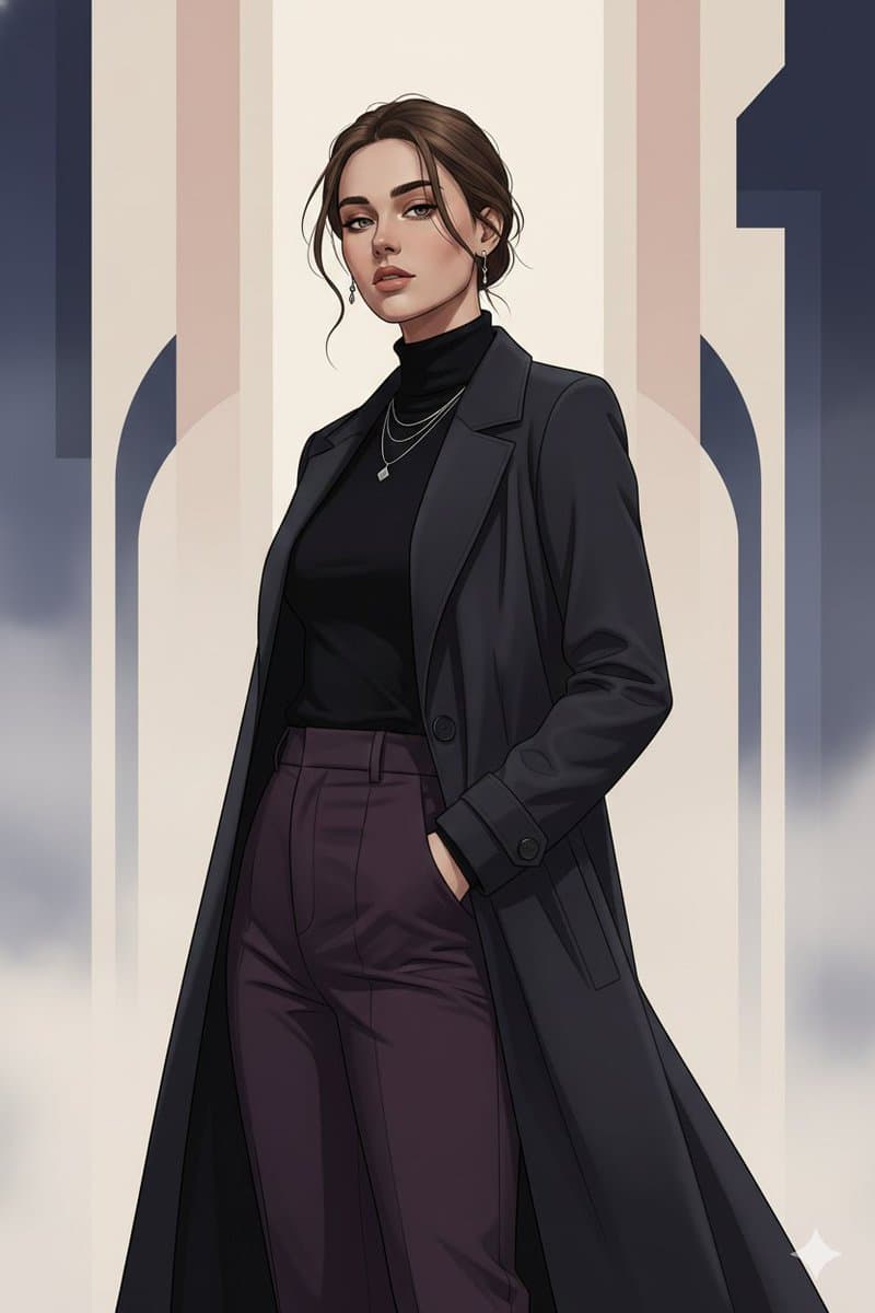 Gothic K-Drama Fusion Illustration with Identity Preservation — example 1