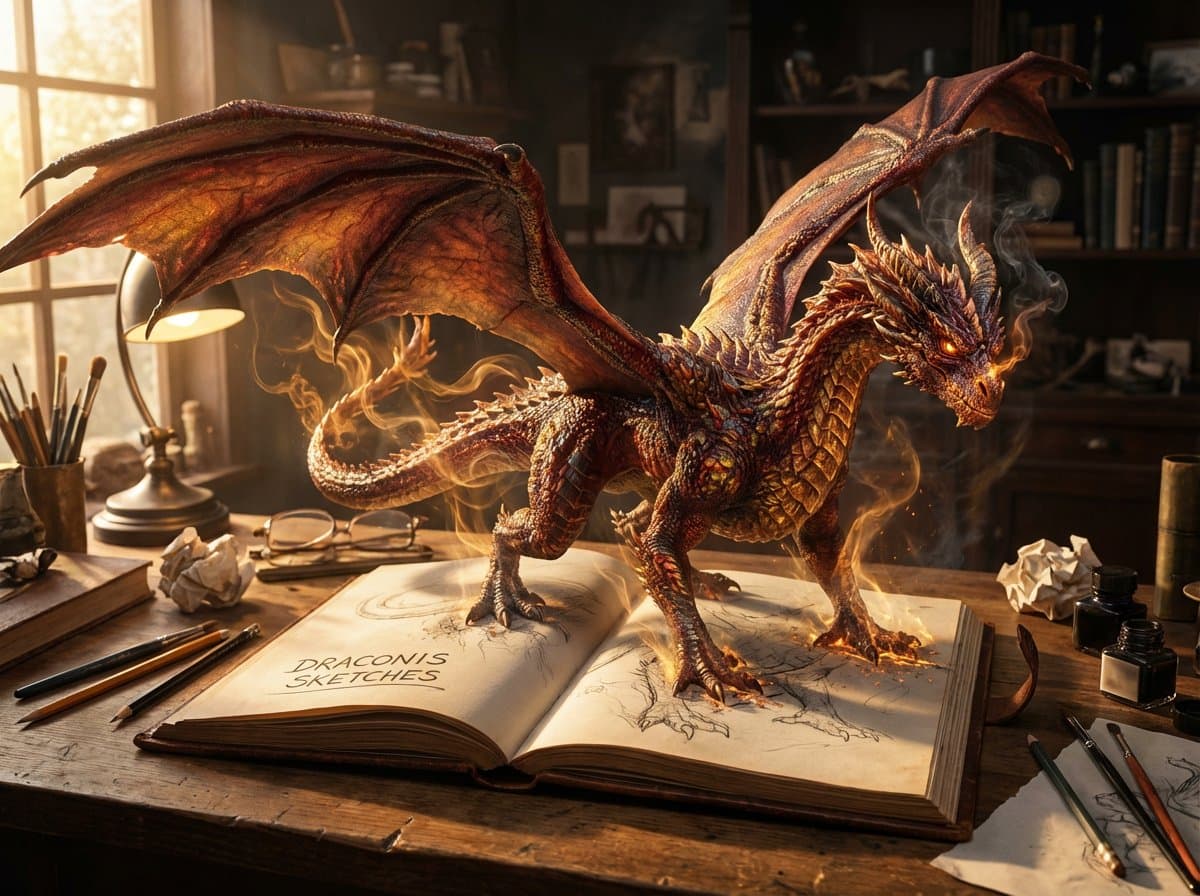 Magical Sketchbook Art Coming to Life — example 1