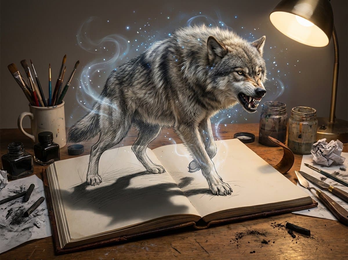 Magical Sketchbook Art Coming to Life — example 2