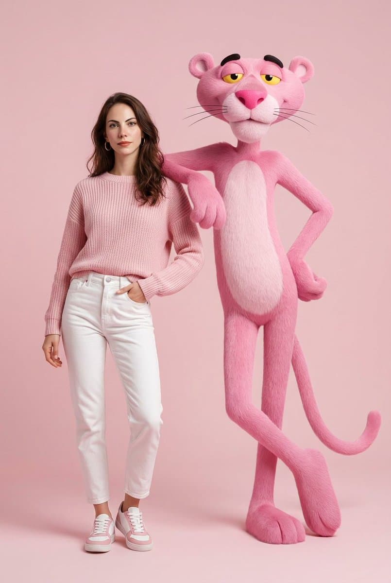 Playful Fashion Shoot with Giant Bugs Bunny — example 4
