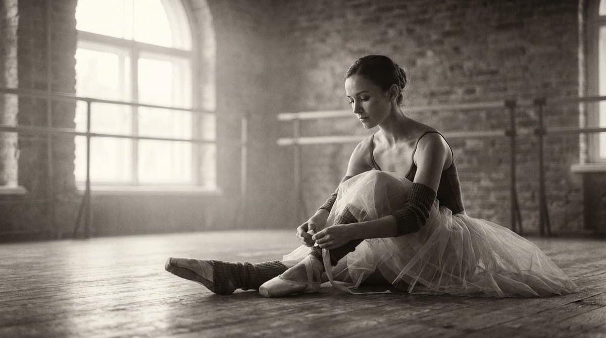 Monochromatic Ivory Cinematic Portrait — example 2