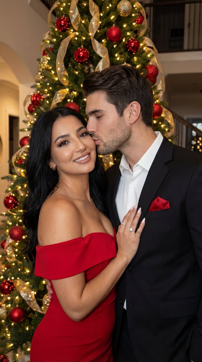 Luxury Holiday Couple Editorial Portrait — example 1