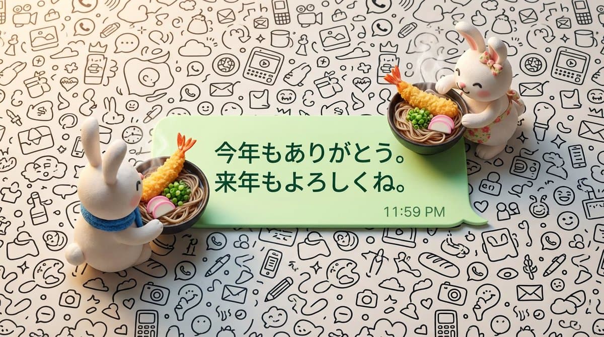 New Year's Soba Message Card Prompt — example 3