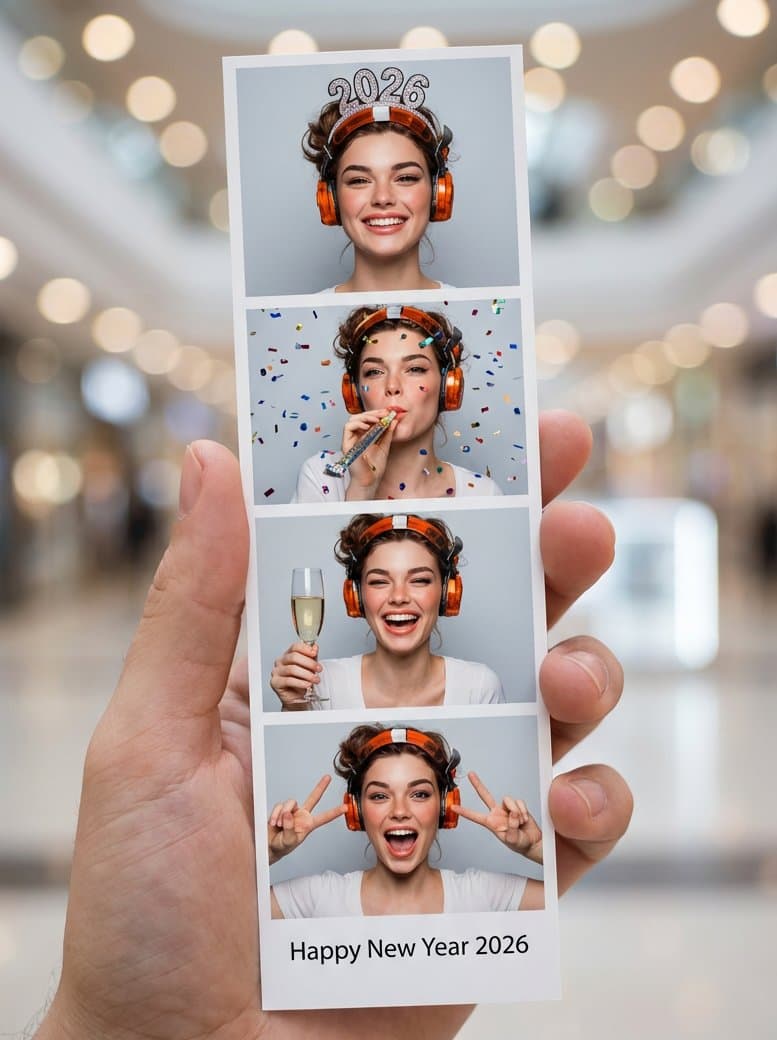 Photo-Booth Print Strip with Identity Lock — example 1