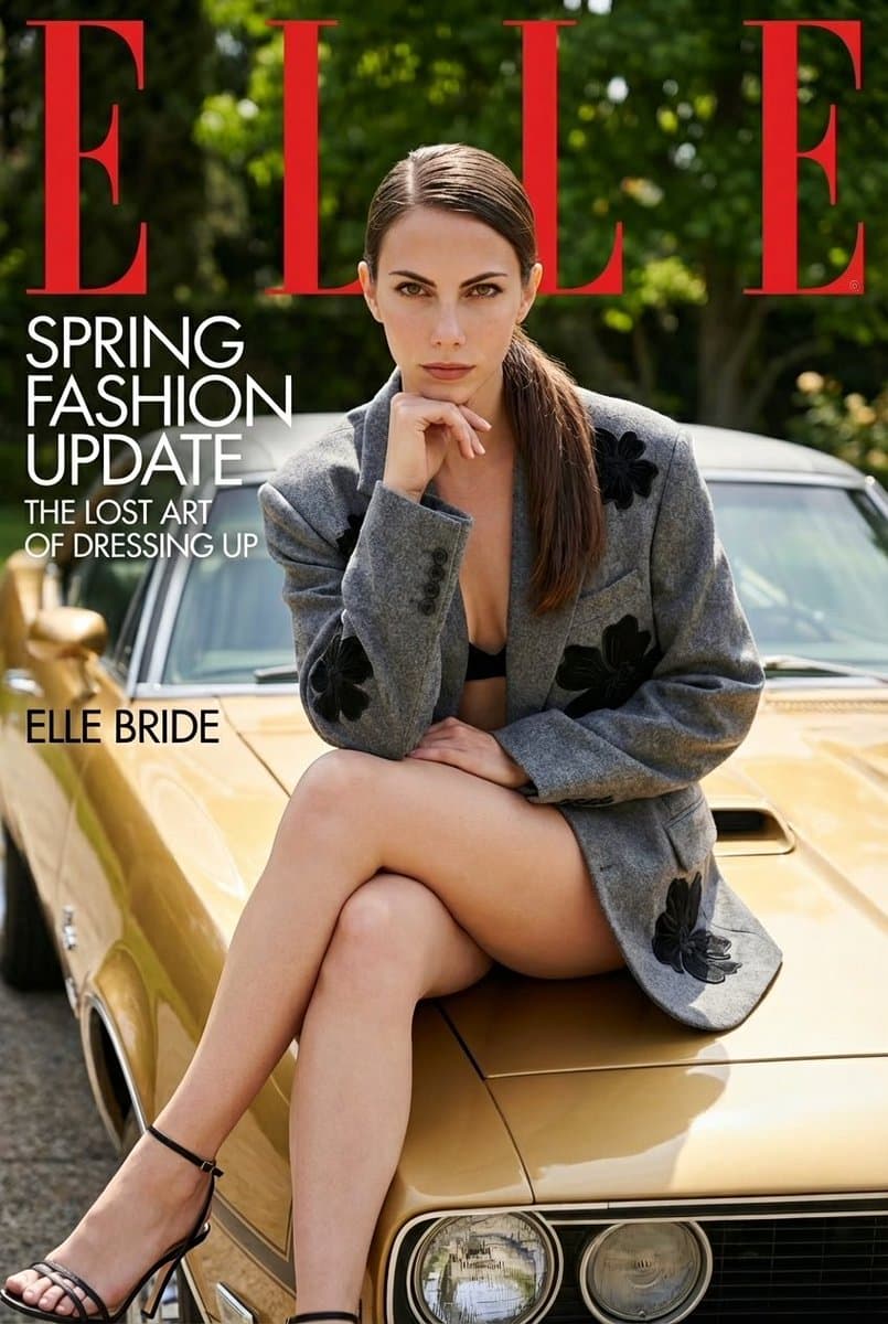 High-Fashion ELLE Magazine Cover Shot Prompt — example 1