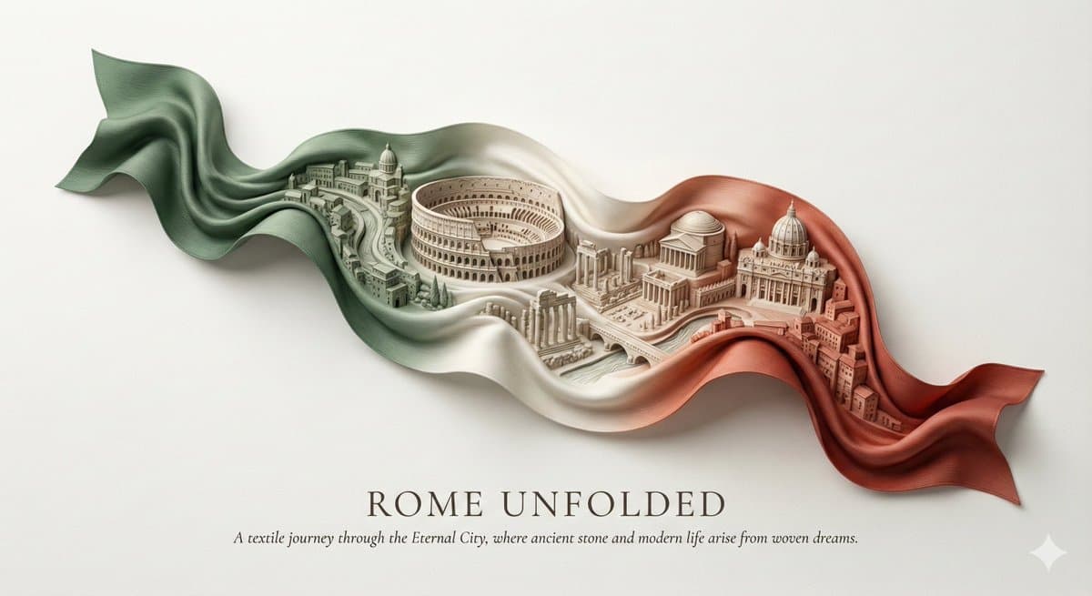 City Ribbon Poster Design Prompt — example 2