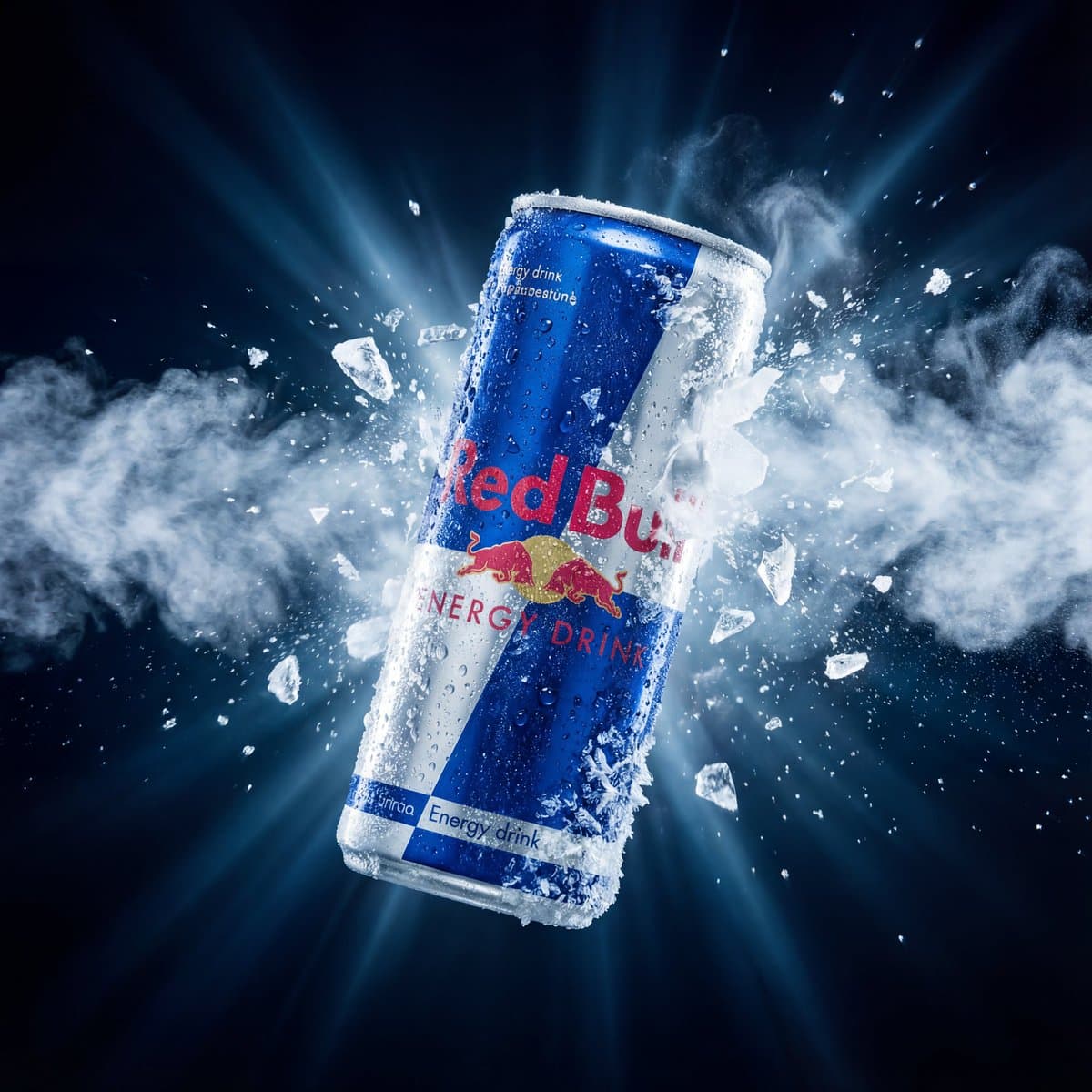 Hyper-Realistic Red Bull Can Ice Explosion Commercial — example 2
