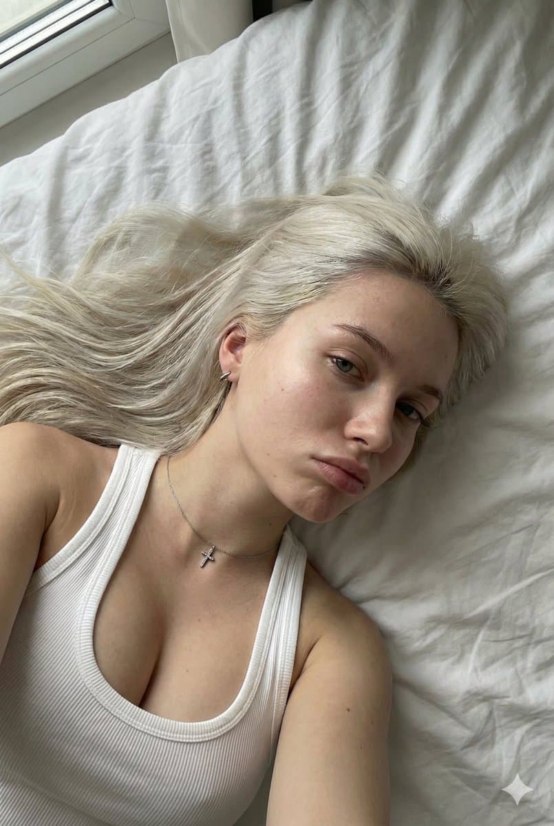 Y2K Intimate Morning Selfie Portrait — example 1