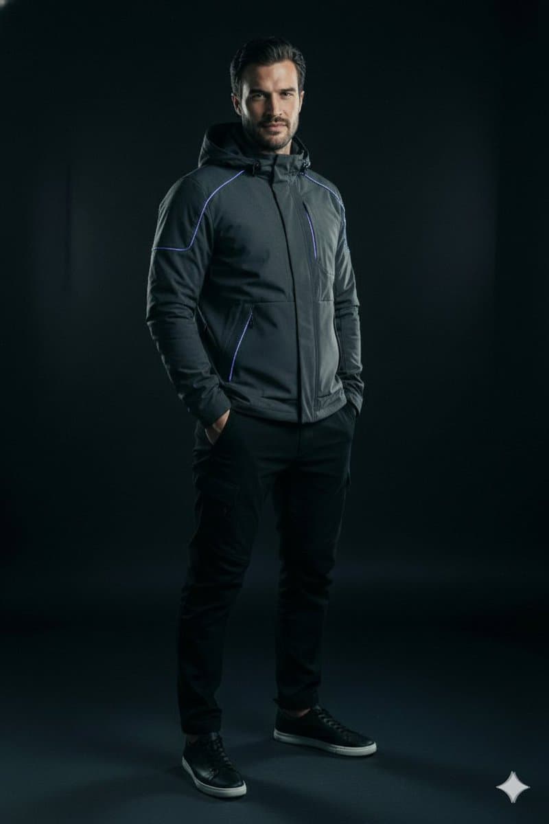 Futuristic Techwear Portrait Transformation Prompt — example 1