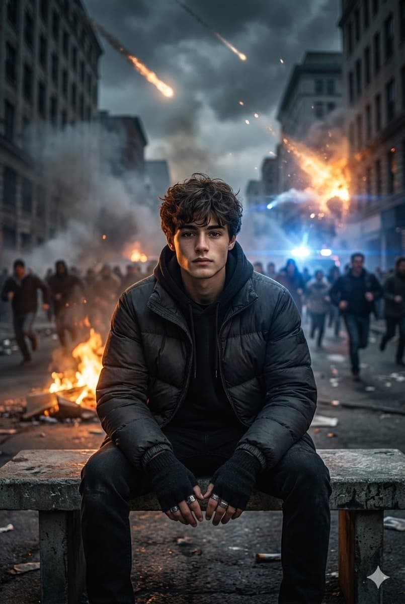 Cinematic Urban Apocalypse Portrait Prompt — example 1