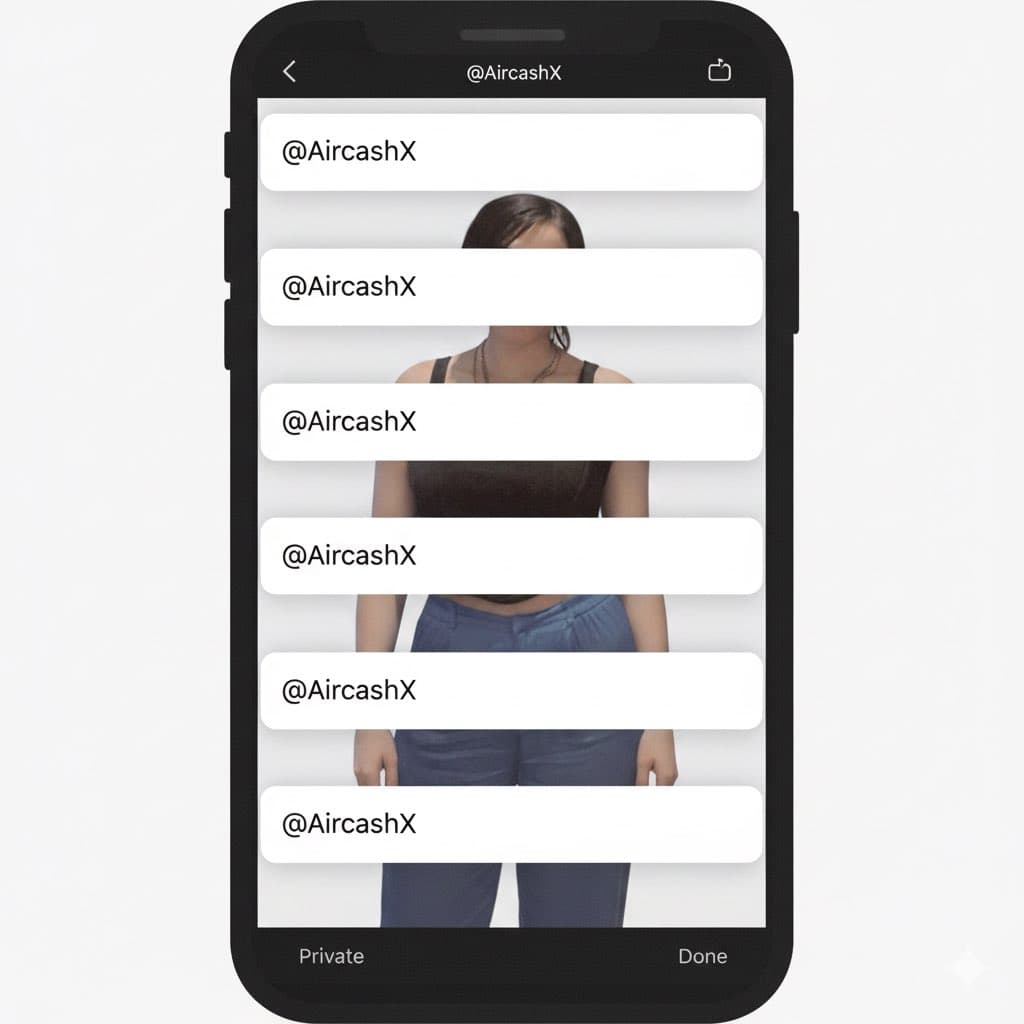 Studio Portrait with Digital UI Overlay — example 1