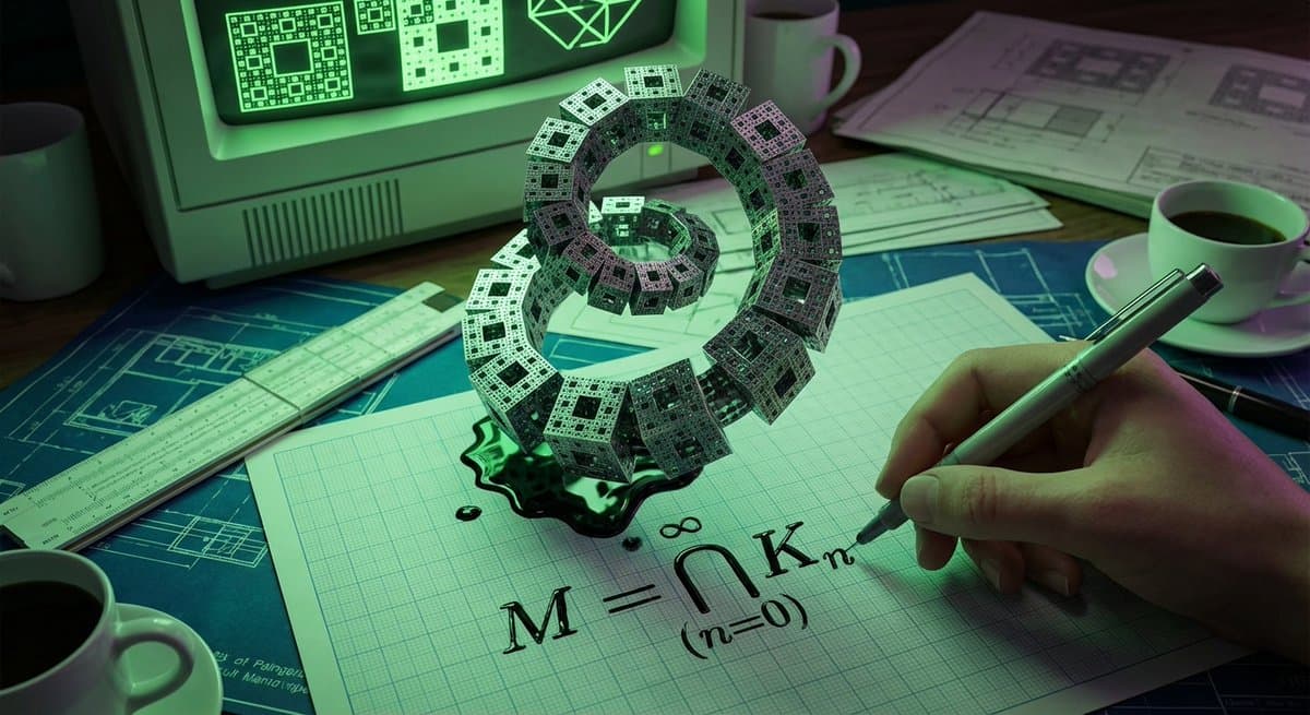 Psychedelic Mathematics Fractal Prompt for Menger Sponge — example 1