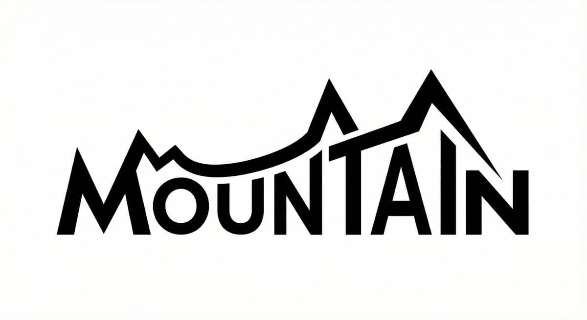 Minimalist Word-as-Object Logo Design — example 3