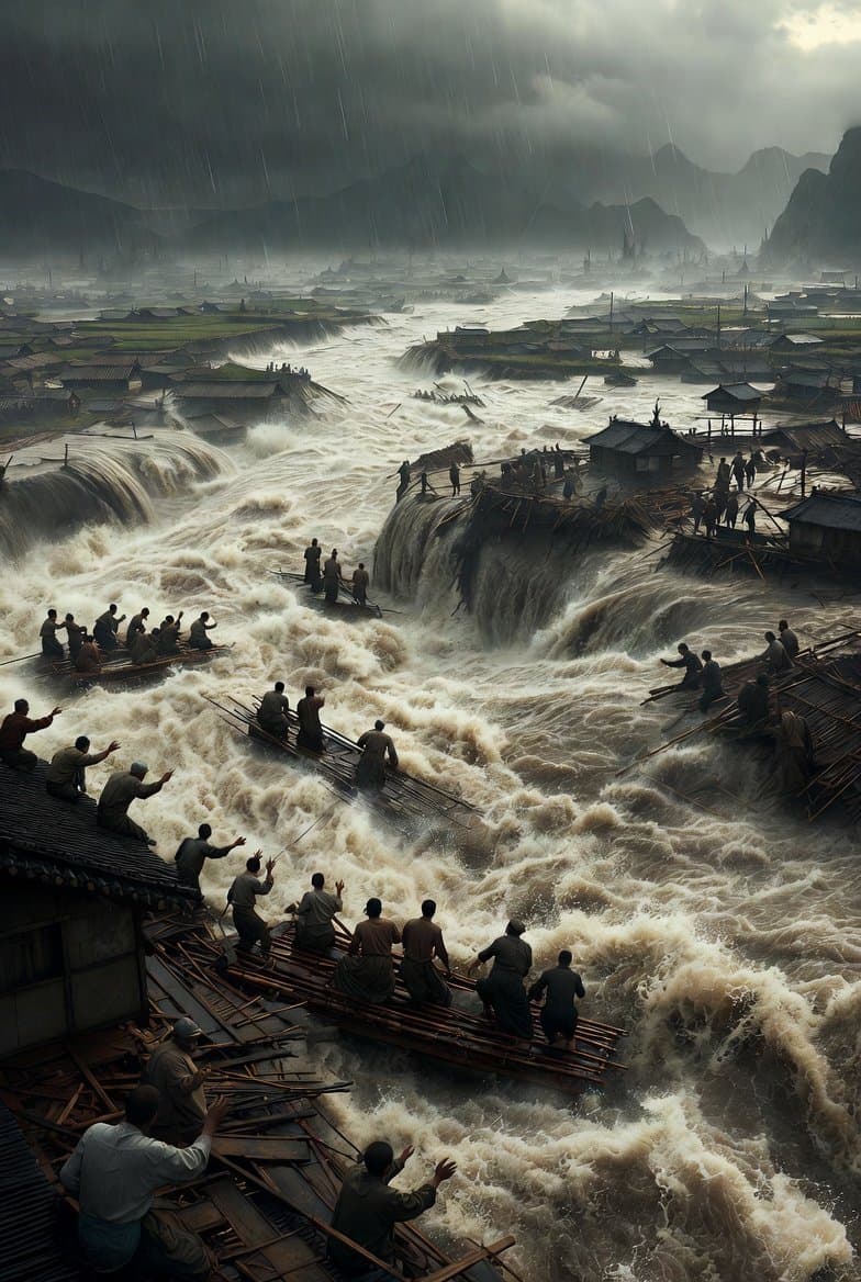 Historical Epic Scene: 1887 Yellow River Flood ā example 2
