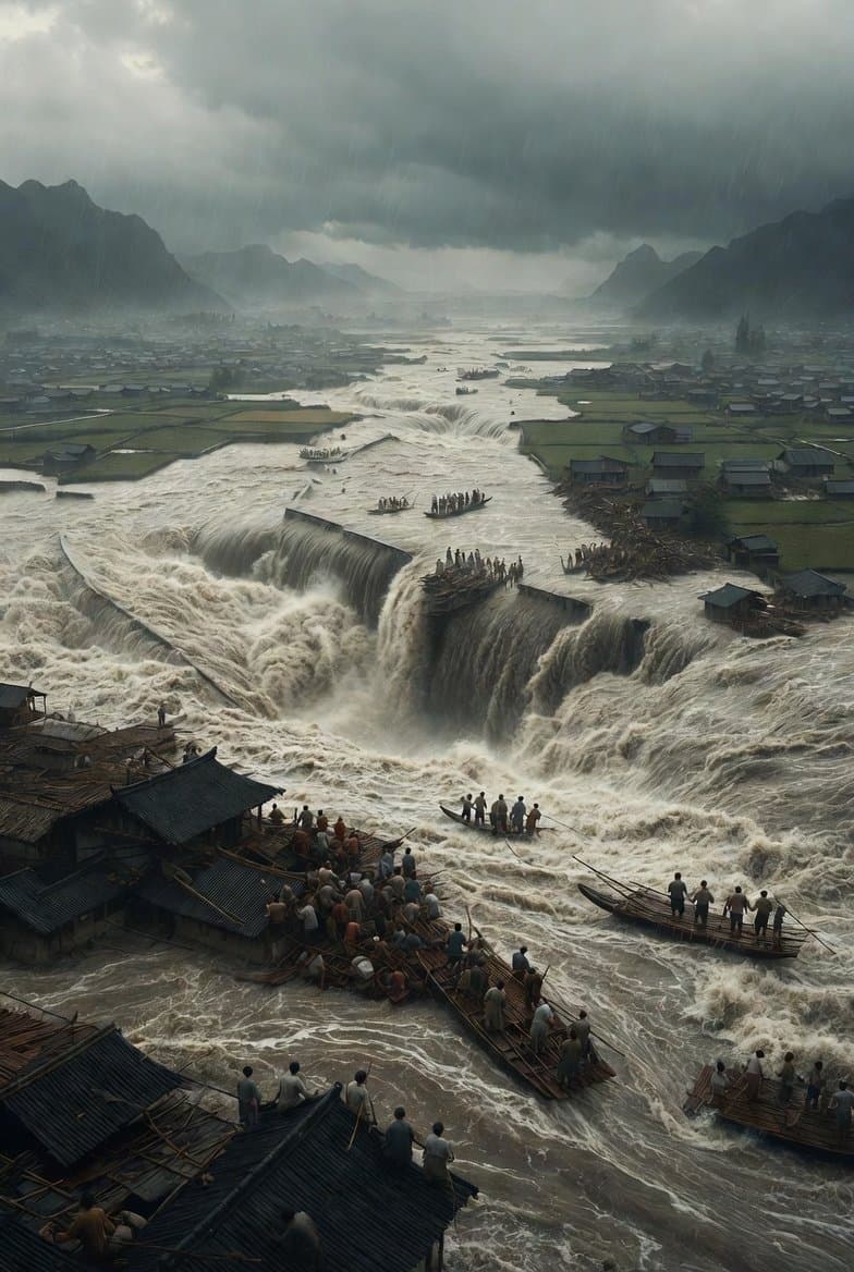 Historical Epic Scene: 1887 Yellow River Flood ā example 3