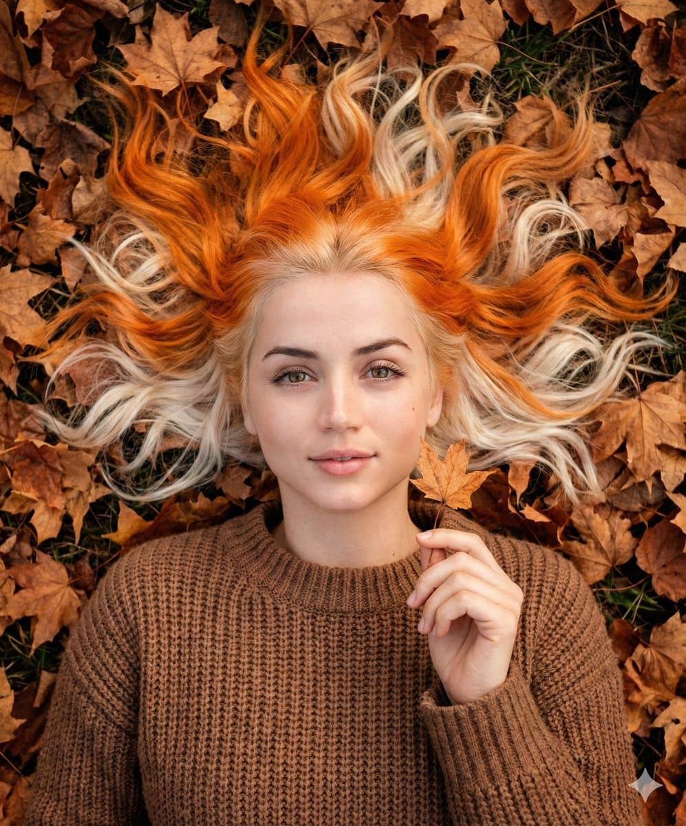 Dreamy Autumnal Portrait of a Young Woman — example 1