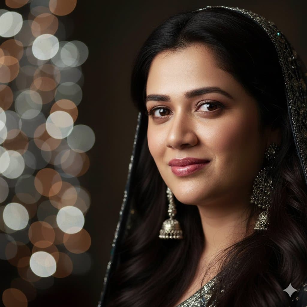 Dramatic Cinematic Portrait with Bokeh Background — example 1