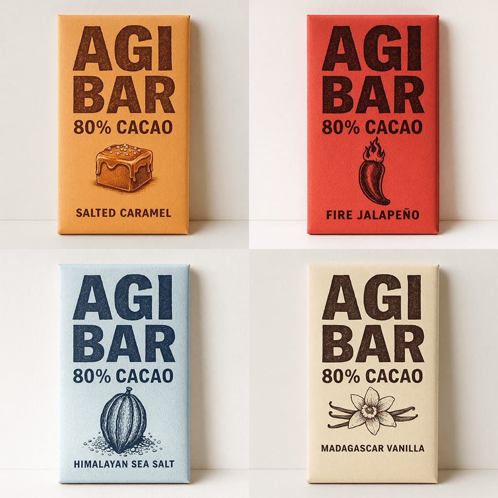 Minimalist Chocolate Packaging Grid for New Flavors — example 1