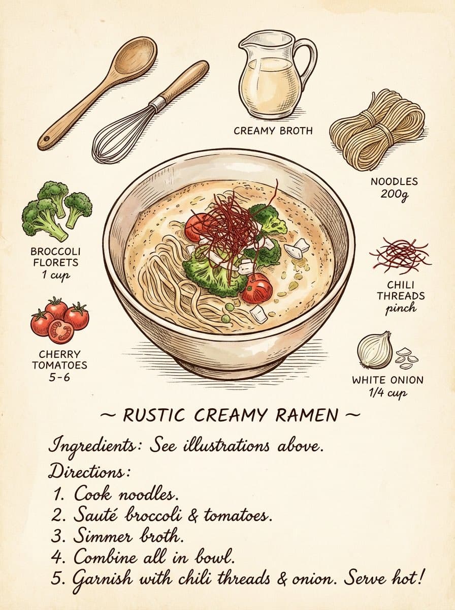 Vintage cookbook-style recipe illustration — example 1