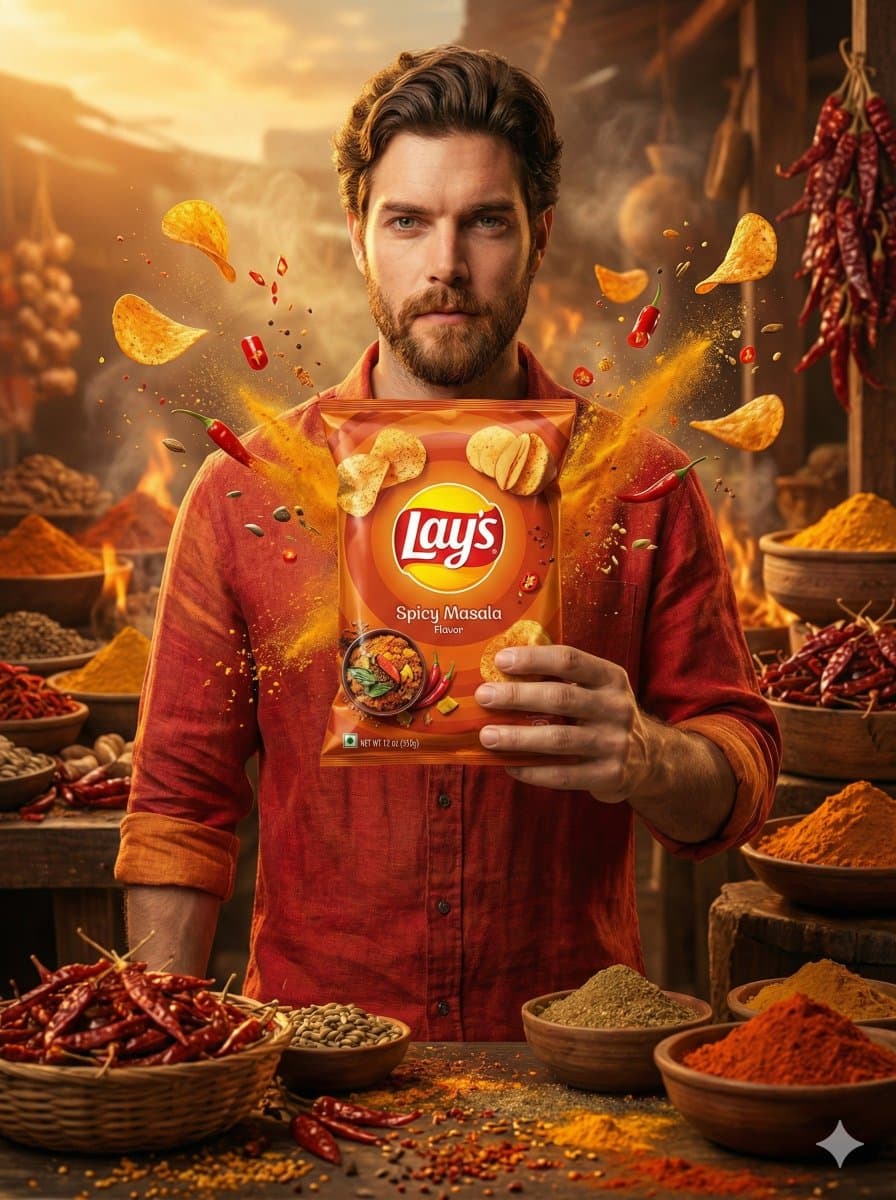 Ultra-Realistic Advertising Shot for Lay's Chips — example 2