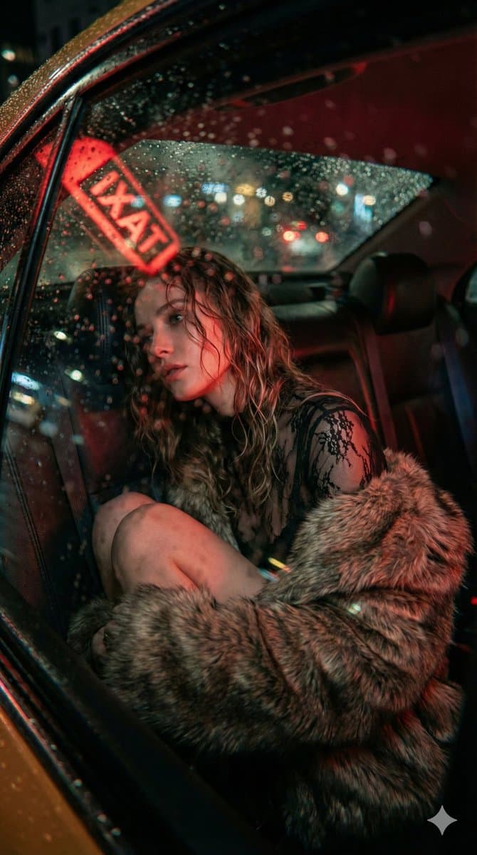 Cinematic Noir Transit Photography Portrait — example 1
