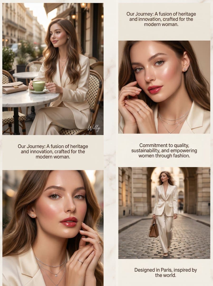 Luxury Brand About Page Storytelling Layout — example 1