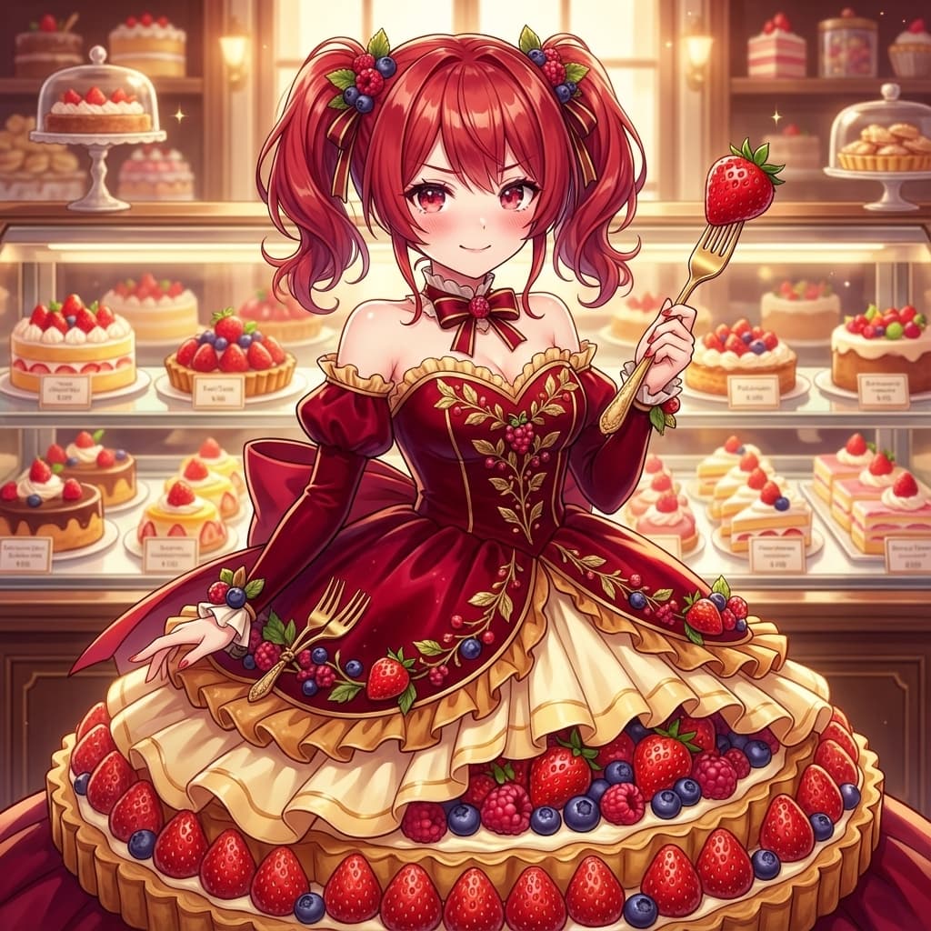 Image Conversion to Berry Tart Dress Style — example 1