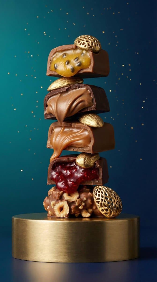 High-Detail Praline Food Photography — example 1
