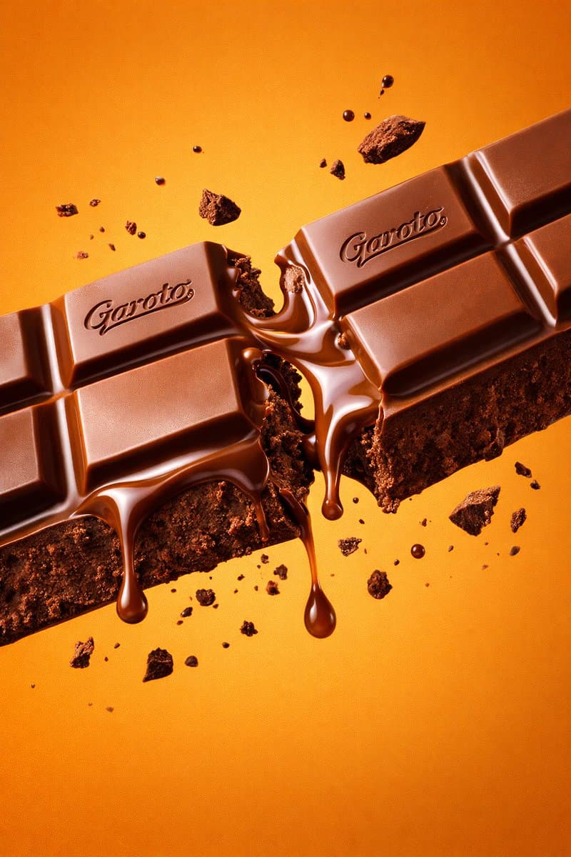 Ultra-Realistic Chocolate Bar Commercial Prompt — example 1