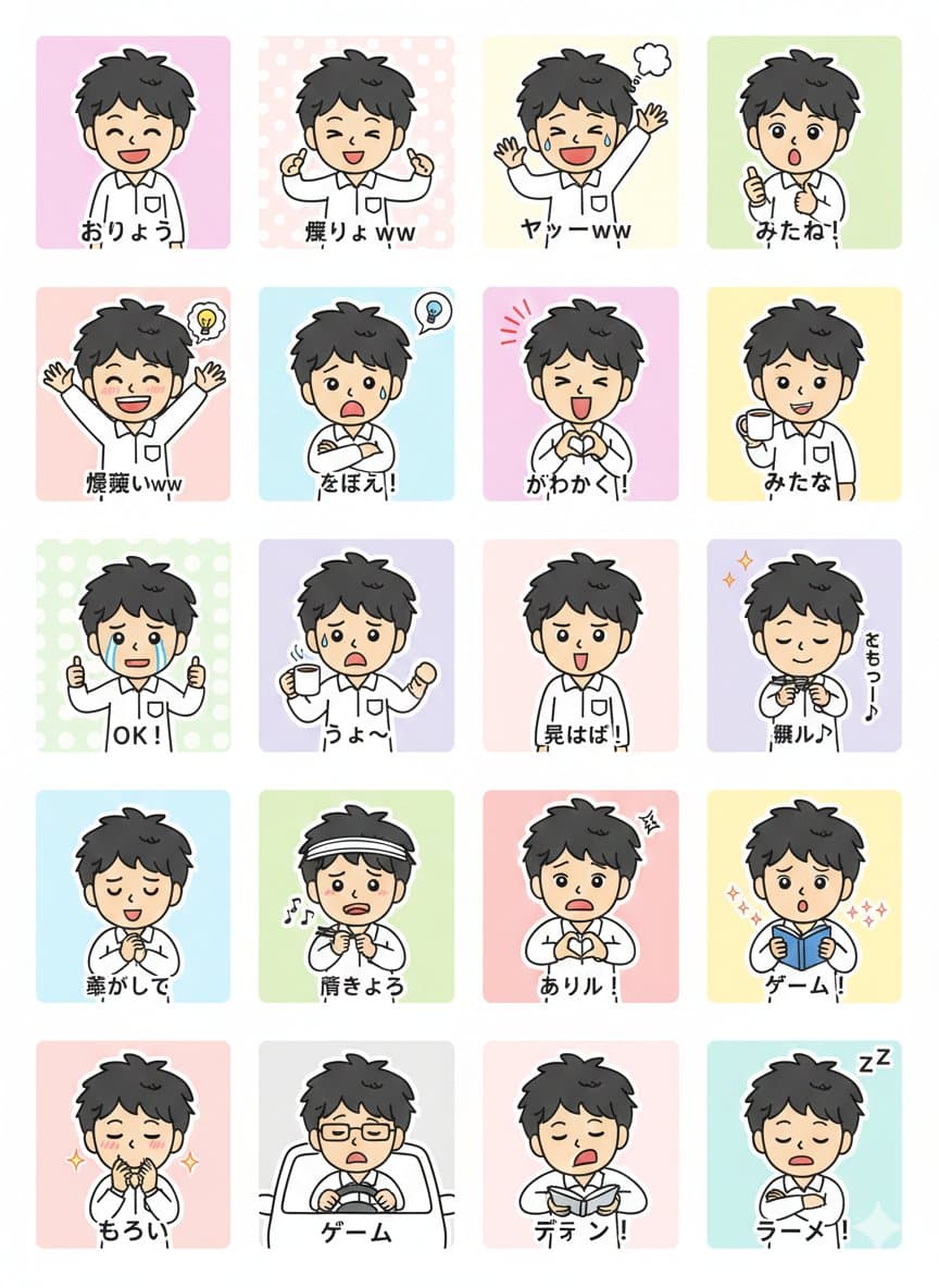 LINE Sticker Generation Prompt — example 1