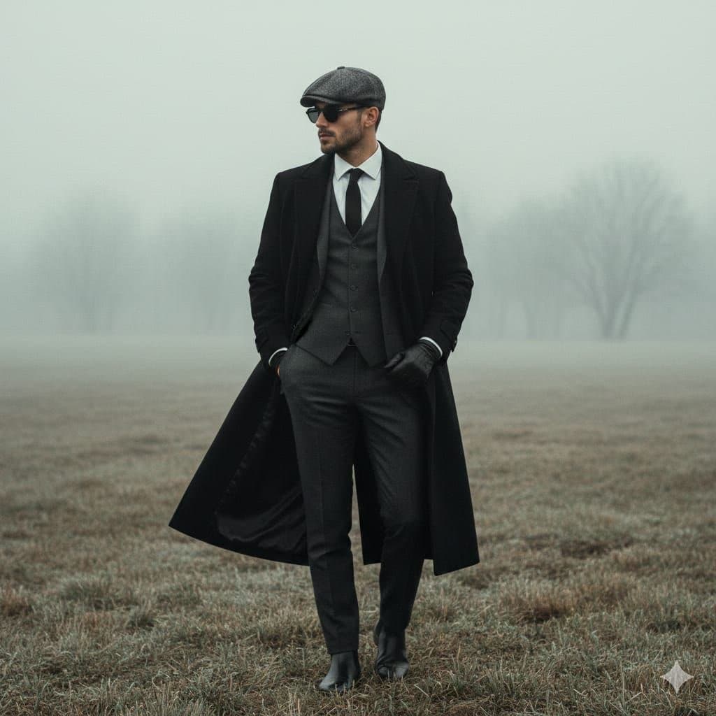 Cinematic Fashion Portrait in Fog Prompt — example 1