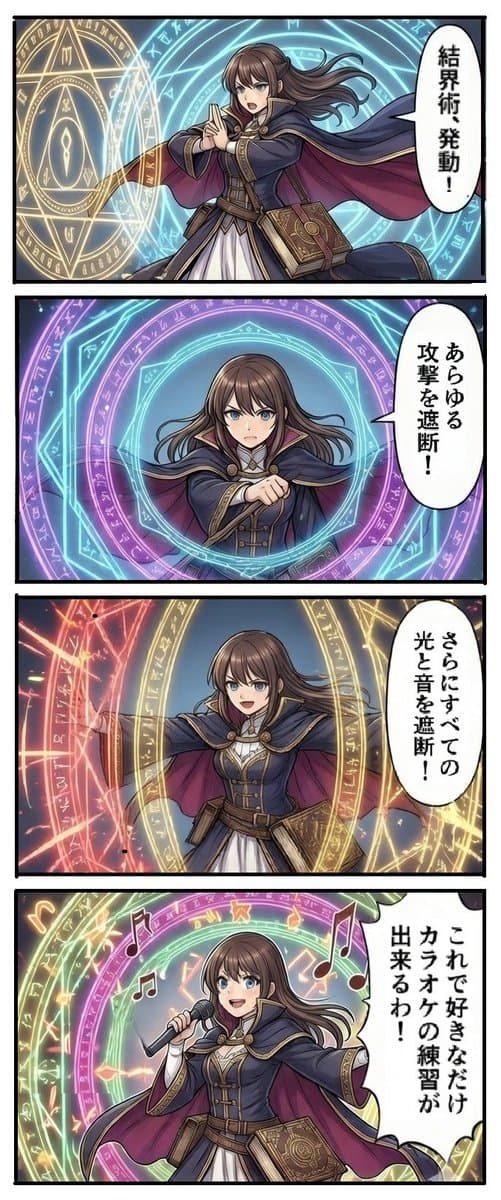 Magic Barrier Technique Drawing Test — example 1