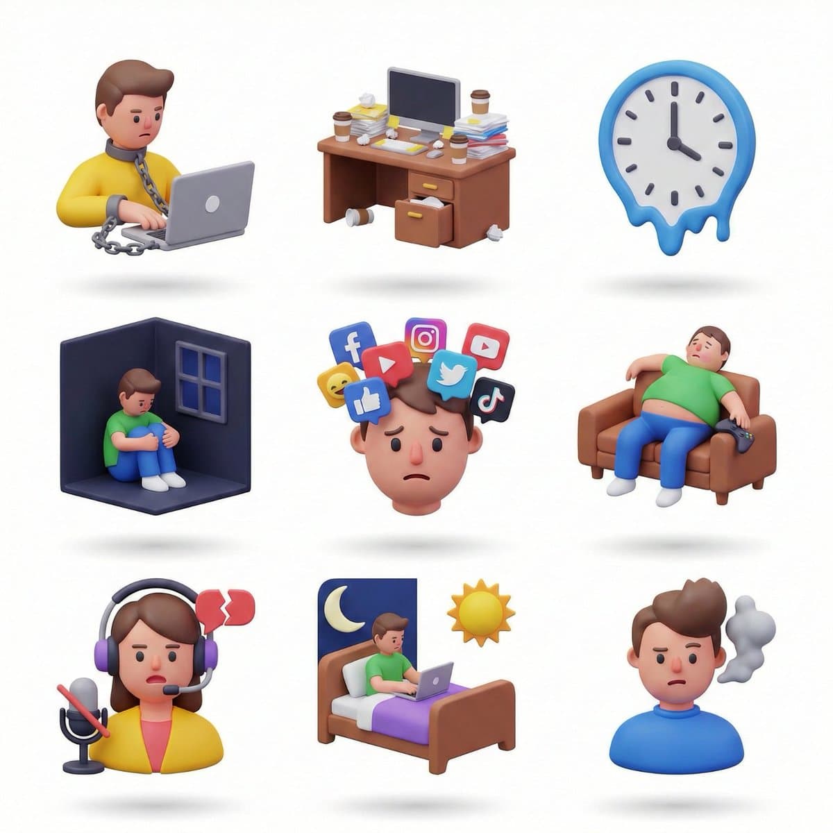 3D Icon Collection Grid Generator — example 4
