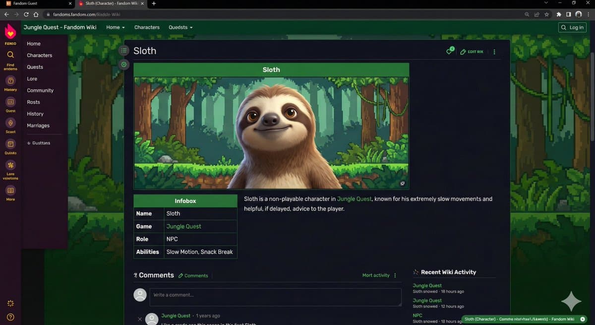 Video Game Wiki Style Image Generation — example 1